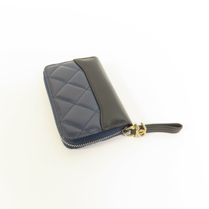 CHANEL 牛皮皮革Card Case金扣卡片套-4