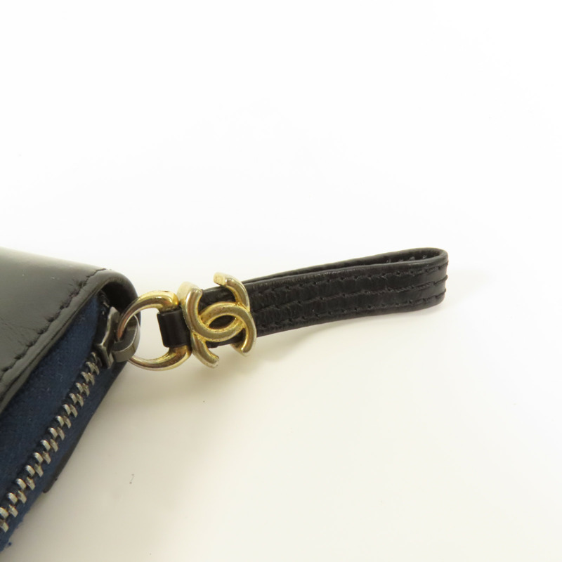 CHANEL 牛皮皮革Card Case金扣卡片套-5