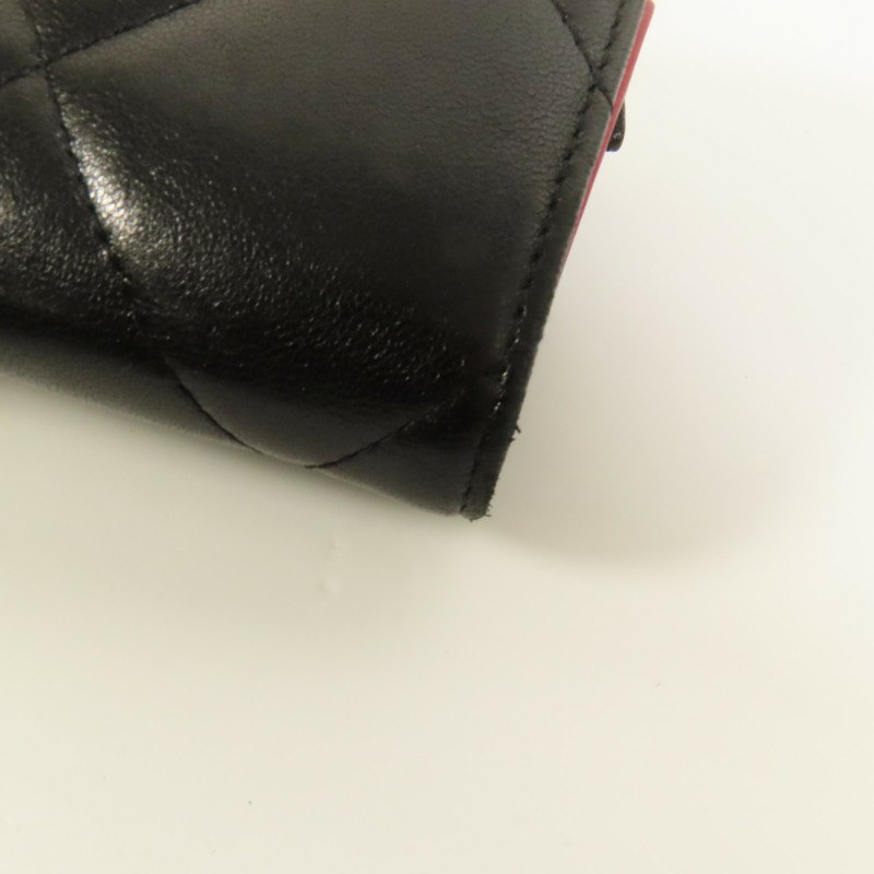 CHANEL 羊皮皮革C19 Wallet金扣錢包-11