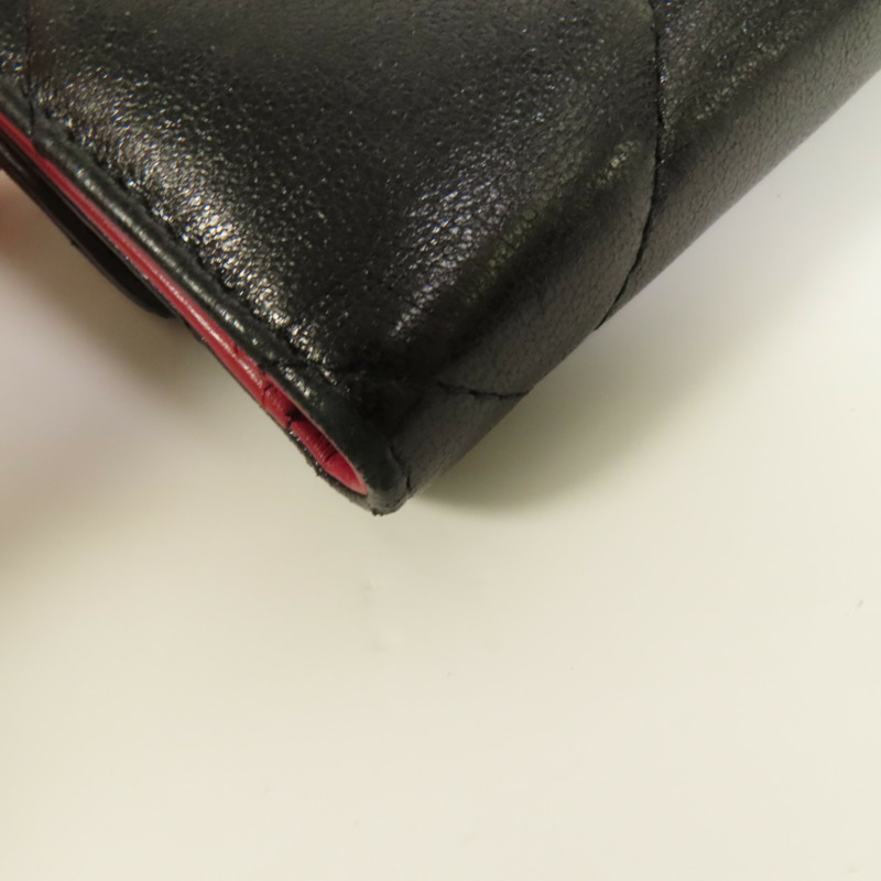 CHANEL 羊皮皮革C19 Wallet金扣錢包-12