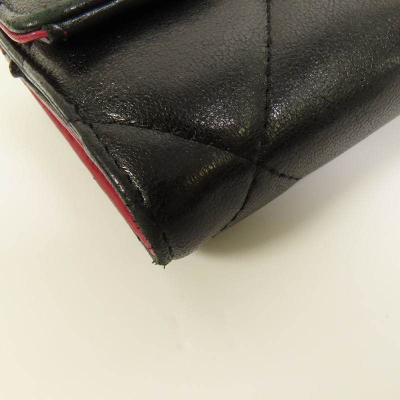 CHANEL 羊皮皮革C19 Wallet金扣錢包-13