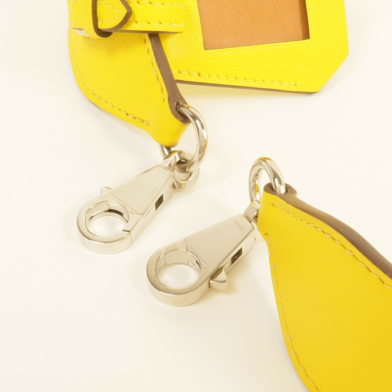 HERMES Swift皮革Shoulder Strap銀扣肩帶-3