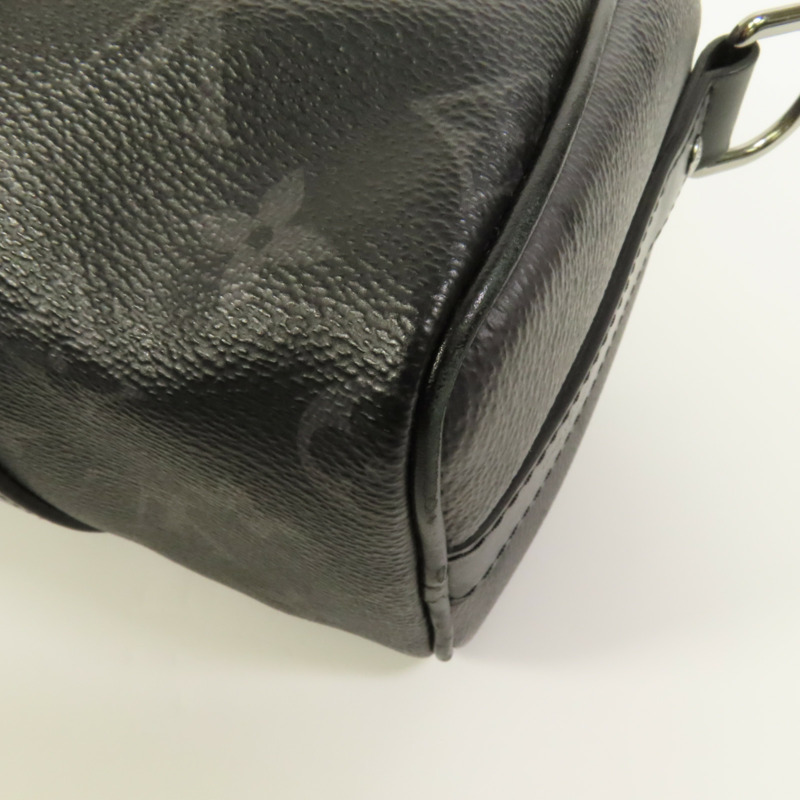 LOUIS VUITTON Monogram Eclipse Keepall Bandouliere 25手挽肩背兩用袋-11