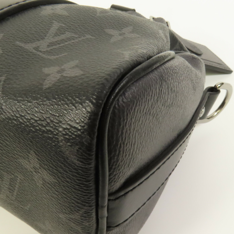 LOUIS VUITTON Monogram Eclipse Keepall Bandouliere 25手挽肩背兩用袋-14