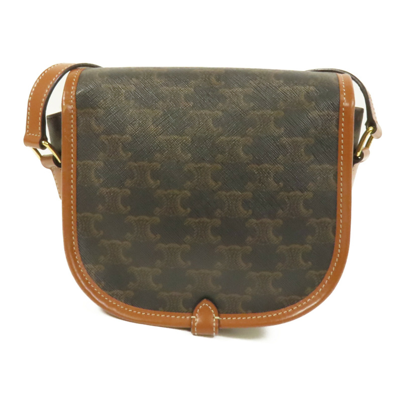 CELINE 塗層帆布Folco金扣肩背袋-1