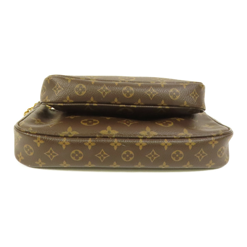 LOUIS VUITTON Monogram Multi Pochette Accessoires金扣肩背袋-3