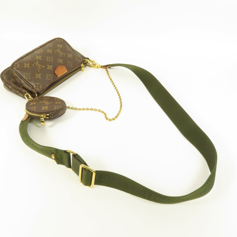 LOUIS VUITTON Monogram Multi Pochette Accessoires金扣肩背袋-4