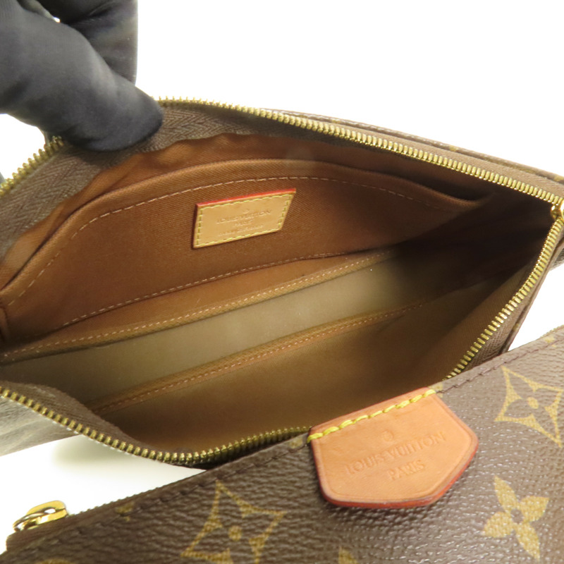 LOUIS VUITTON Monogram Multi Pochette Accessoires金扣肩背袋-5