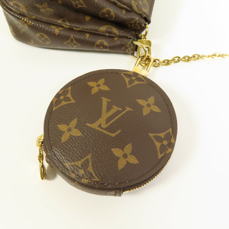 LOUIS VUITTON Monogram Multi Pochette Accessoires金扣肩背袋-7