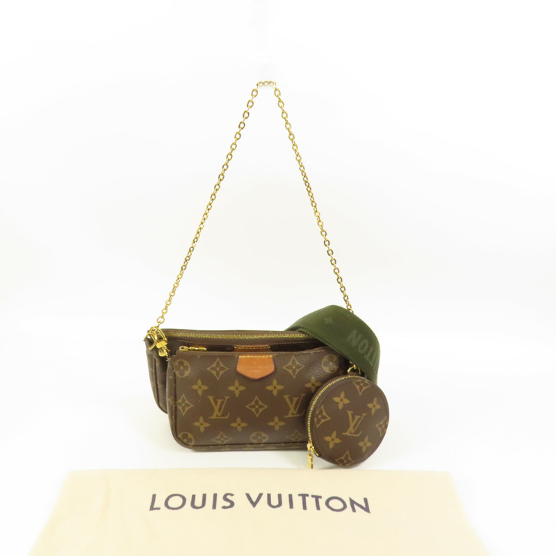 LOUIS VUITTON Monogram Multi Pochette Accessoires金扣肩背袋-11