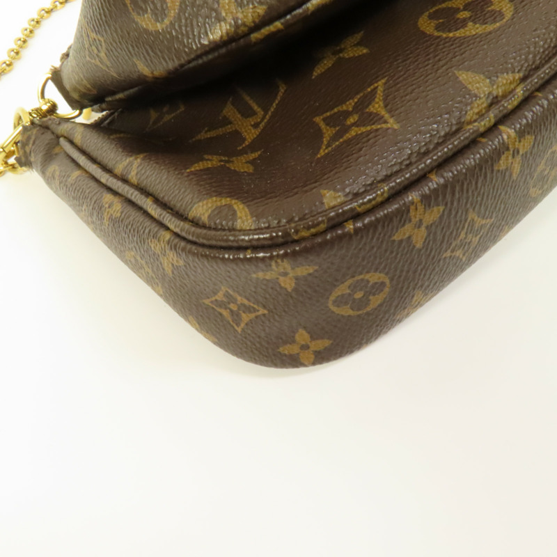 LOUIS VUITTON Monogram Multi Pochette Accessoires金扣肩背袋-12