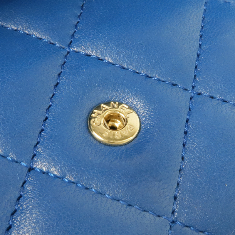 CHANEL 羊皮皮革WOC Wallet On Chain金扣鏈帶肩背袋-10