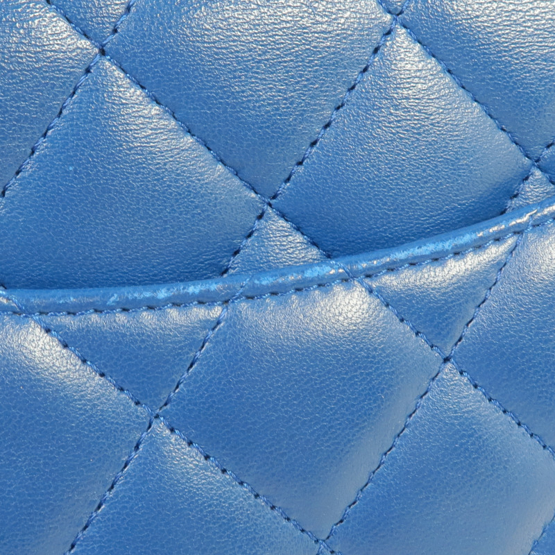 CHANEL 羊皮皮革WOC Wallet On Chain金扣鏈帶肩背袋-14