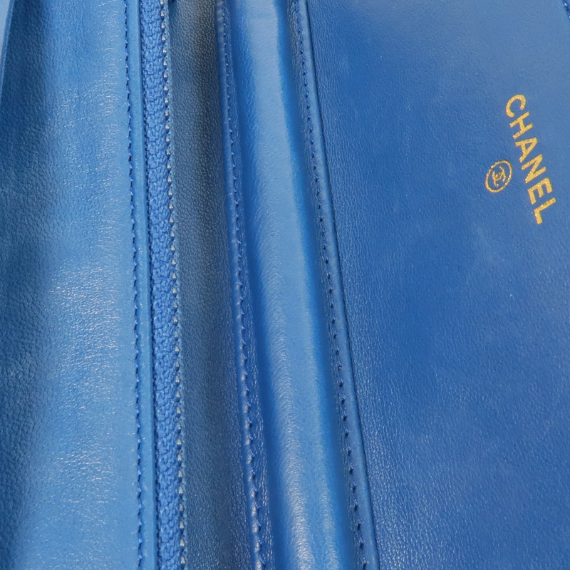 CHANEL 羊皮皮革WOC Wallet On Chain金扣鏈帶肩背袋-16