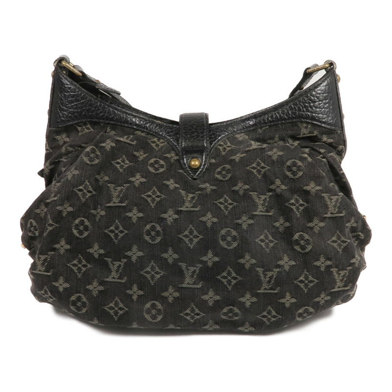 LOUIS VUITTON Monogram Denim Slightly金扣肩背袋-1