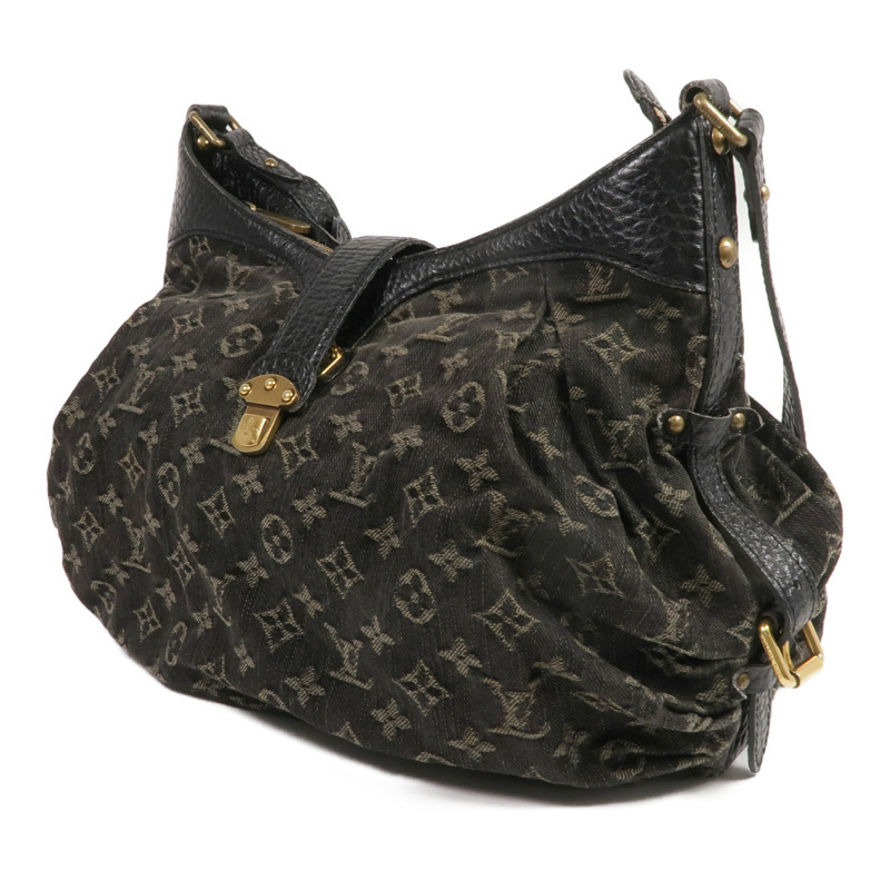 LOUIS VUITTON Monogram Denim Slightly金扣肩背袋-2