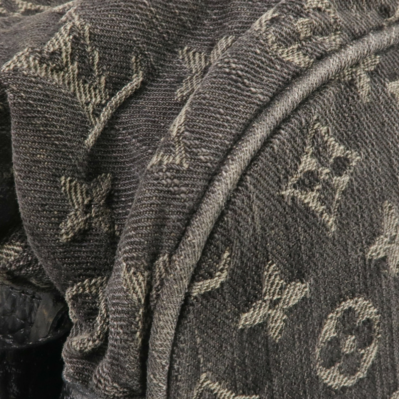 LOUIS VUITTON Monogram Denim Slightly金扣肩背袋-13