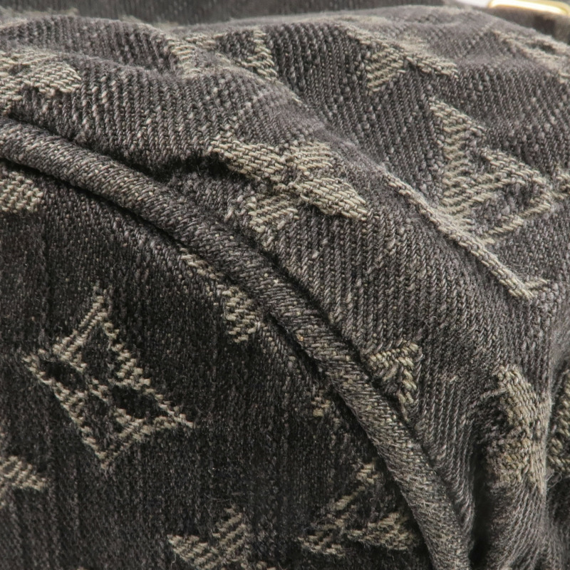 LOUIS VUITTON Monogram Denim Slightly金扣肩背袋-14