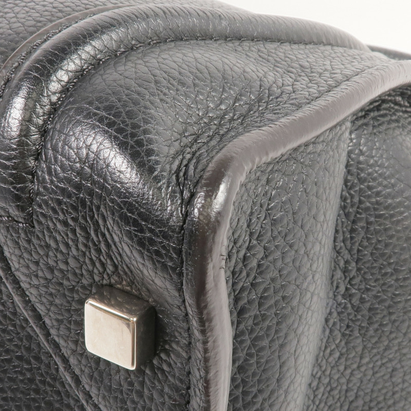 CELINE 牛皮皮革Mini Luggage銀扣手挽袋-7