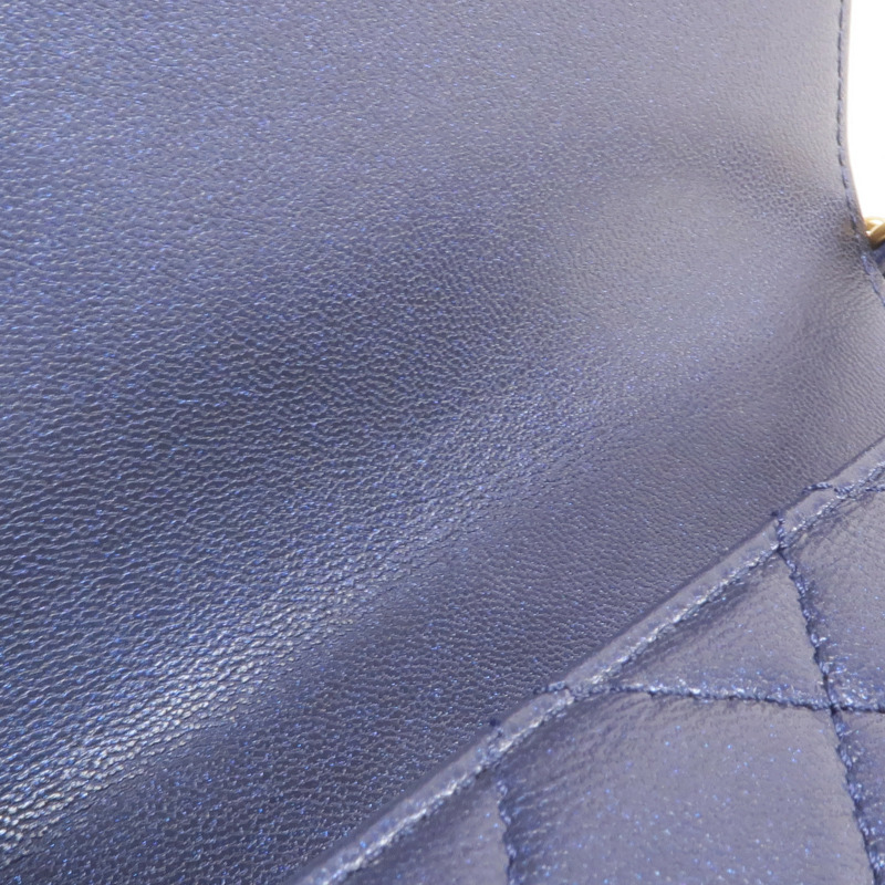 CHANEL 牛皮皮革Chain Shoulder金扣肩背袋-16