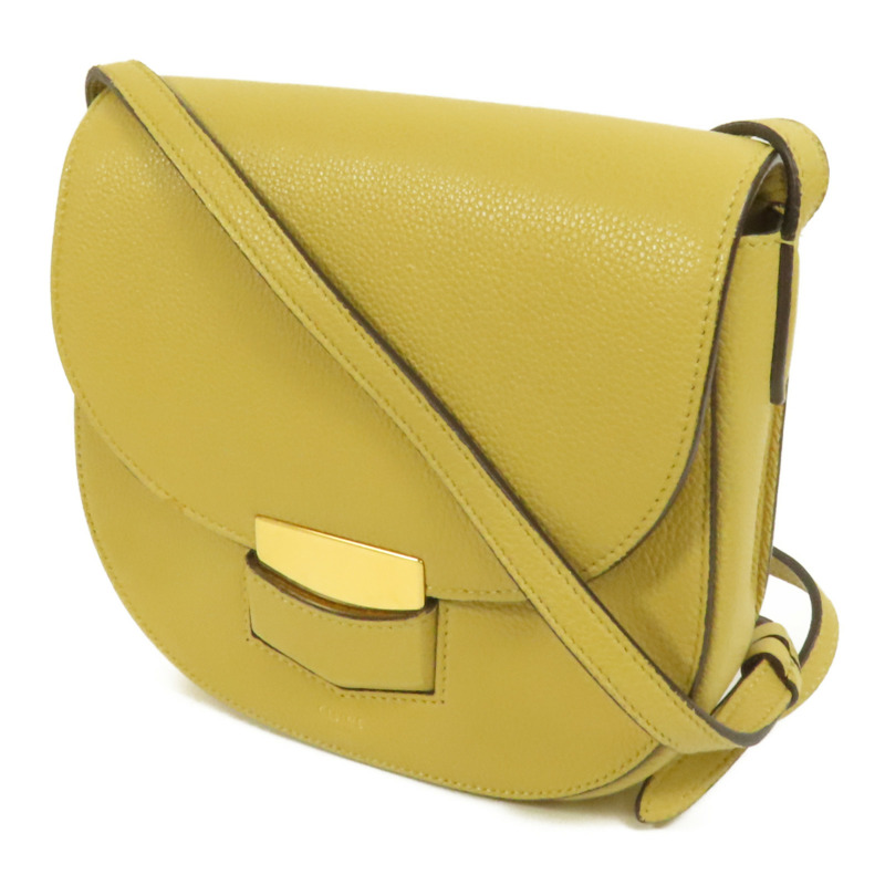 CELINE 牛皮皮革Trotteur金扣肩背袋-2