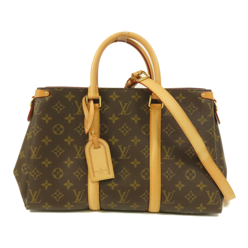 LOUIS VUITTON Monogram Soufflot MM金扣手挽肩背兩用袋-0