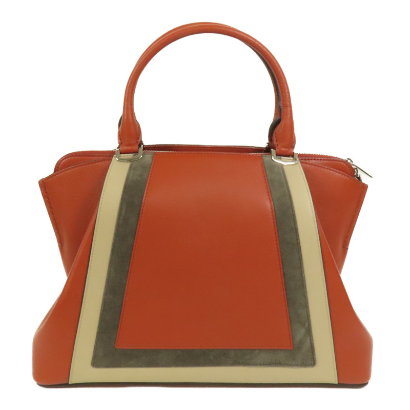 CARTIER 牛皮皮革2way Shoulder Bag銀扣手挽肩背兩用袋-1