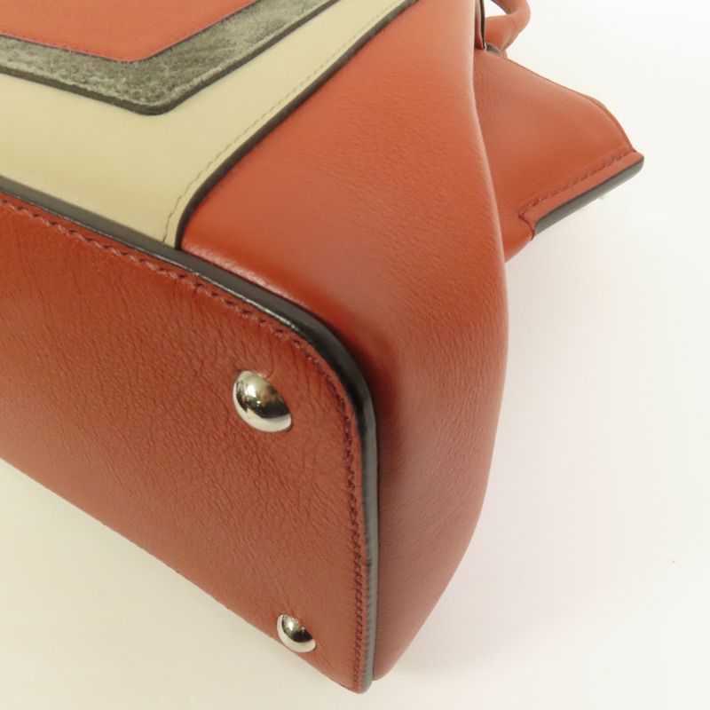 CARTIER 牛皮皮革2way Shoulder Bag銀扣手挽肩背兩用袋-16