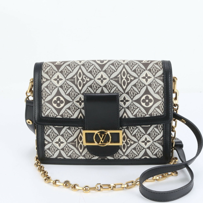 路易威登 Monogram Dauphine MM M57211 皮革雙肩包/手提包（女士）-0