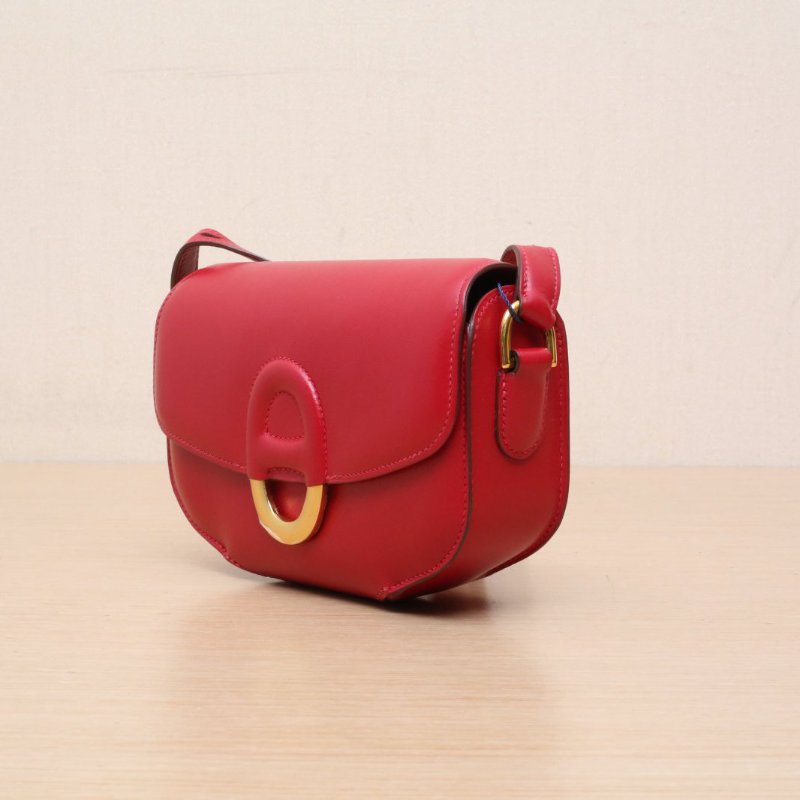 HERMES ChercheMidi豬鼻包Mini185X辣椒紅Box皮T刻金扣肩背包-3