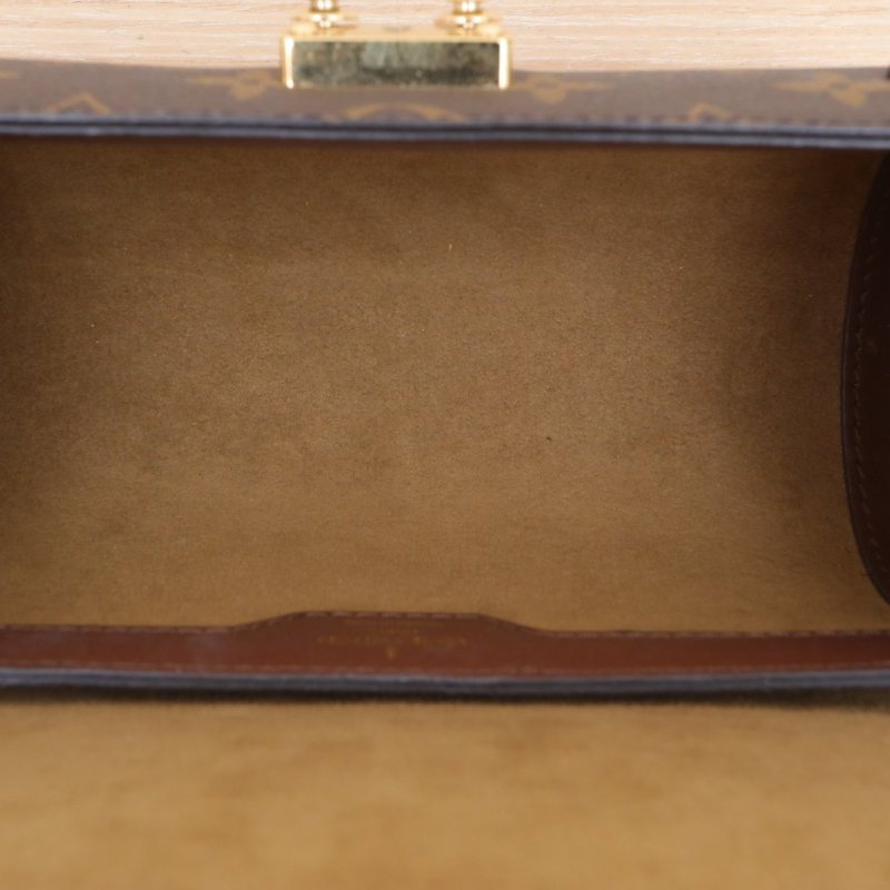 LOUIS VUITTON PAPILLON巴比龍TRUNK鏈條圓桶包老花PVC晶片肩背包-3