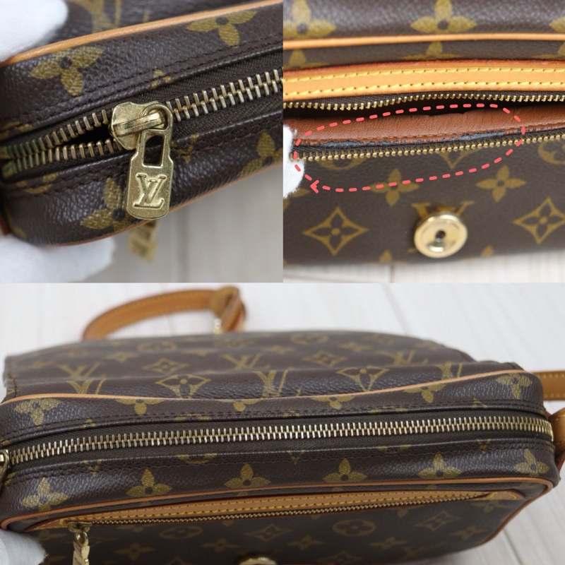 LV 開口笑斜背包-14