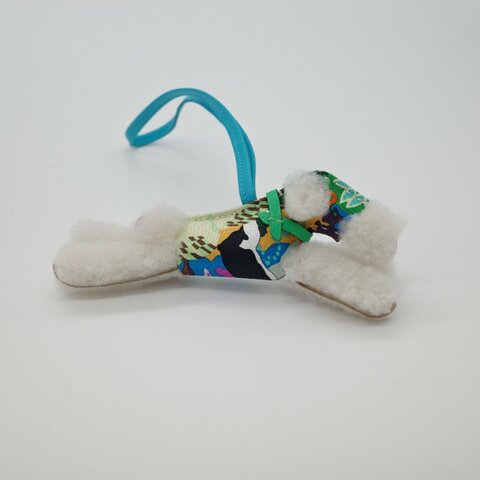 Hermès 愛馬仕 Budy 羊毛狐狸梗 狗狗 掛件