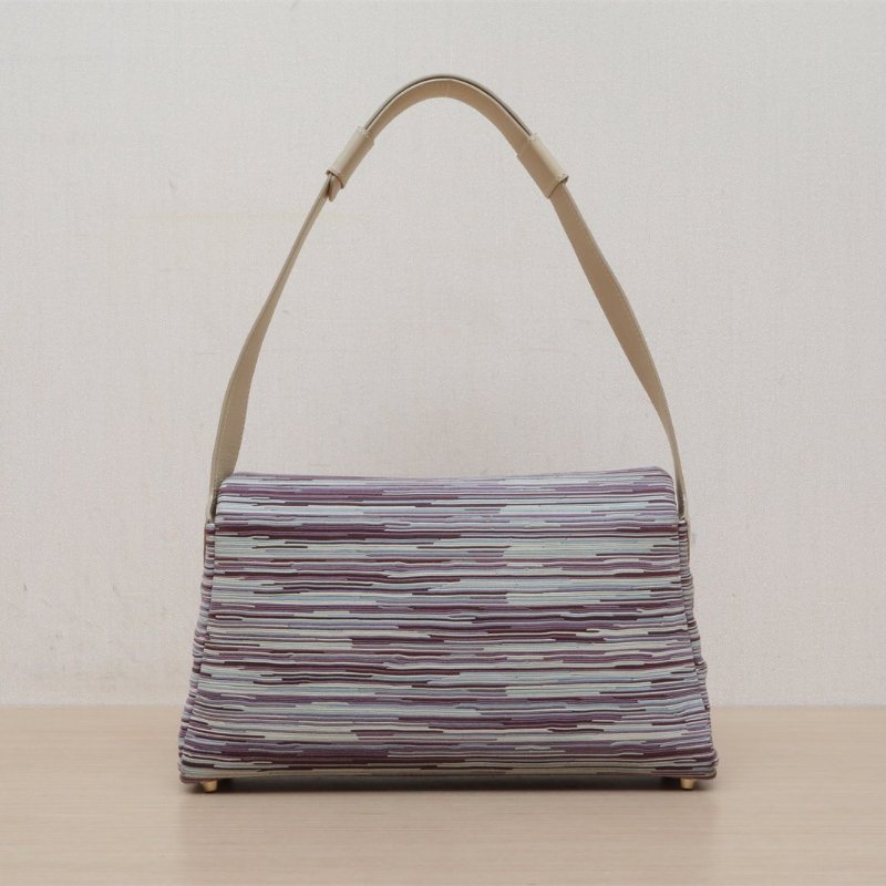 HERMES 3C羊毛白Vibrato羊切皮框E金扣Garonne腋下Hobo肩背包-1