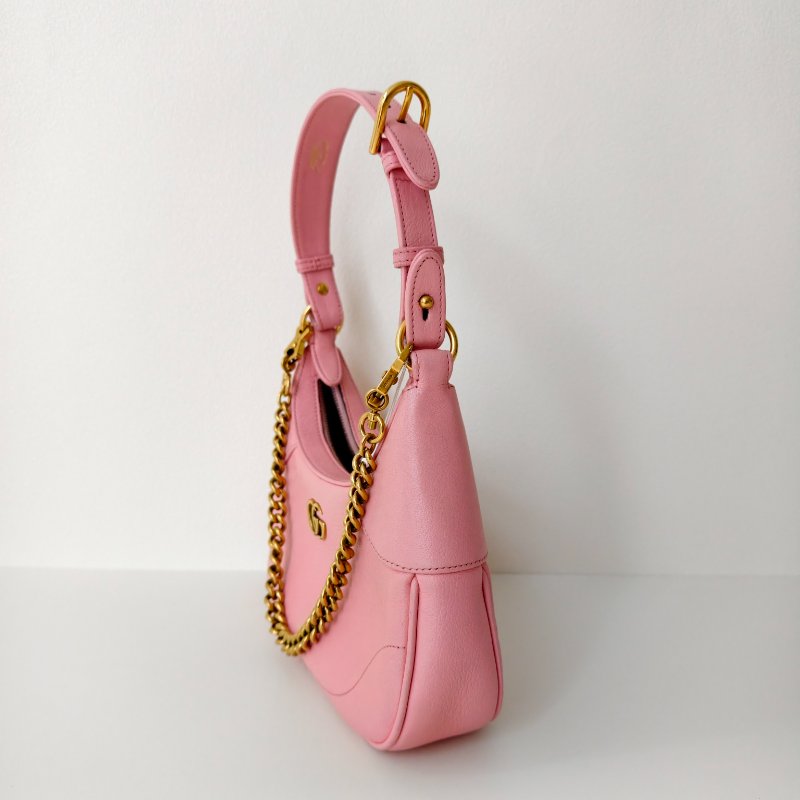 Gucci 古馳 淺粉色牛皮 小號 手提包-3