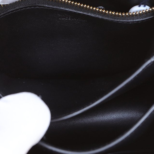 CELINE ClassicBox小號黑色牛皮金扣肩背包-2