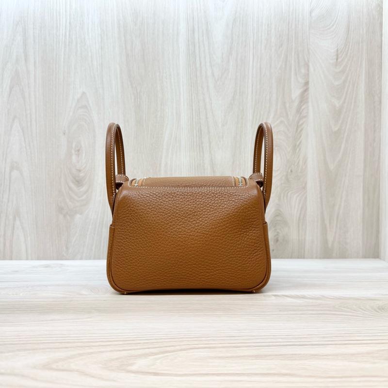 Hermes 37金棕銀T/C皮mini lndy H079086-1