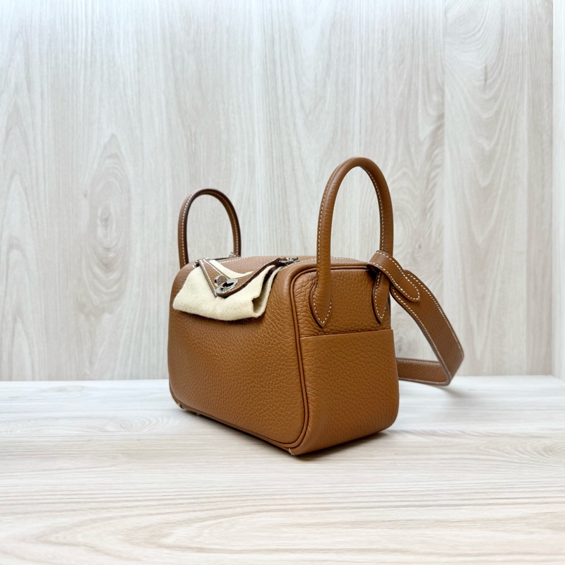 Hermes 37金棕銀T/C皮mini lndy H079086-2