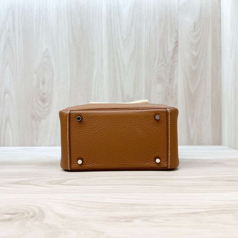 Hermes 37金棕銀T/C皮mini lndy H079086-4