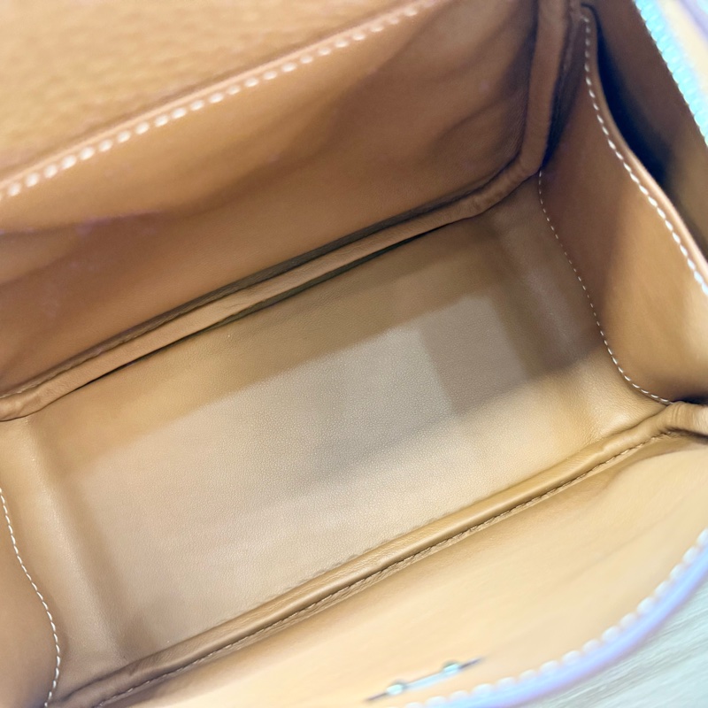 Hermes 37金棕銀T/C皮mini lndy H079086-7