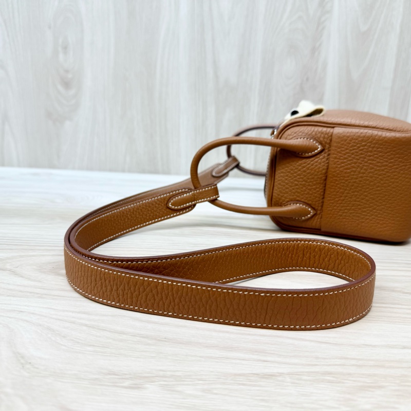 Hermes 37金棕銀T/C皮mini lndy H079086-18