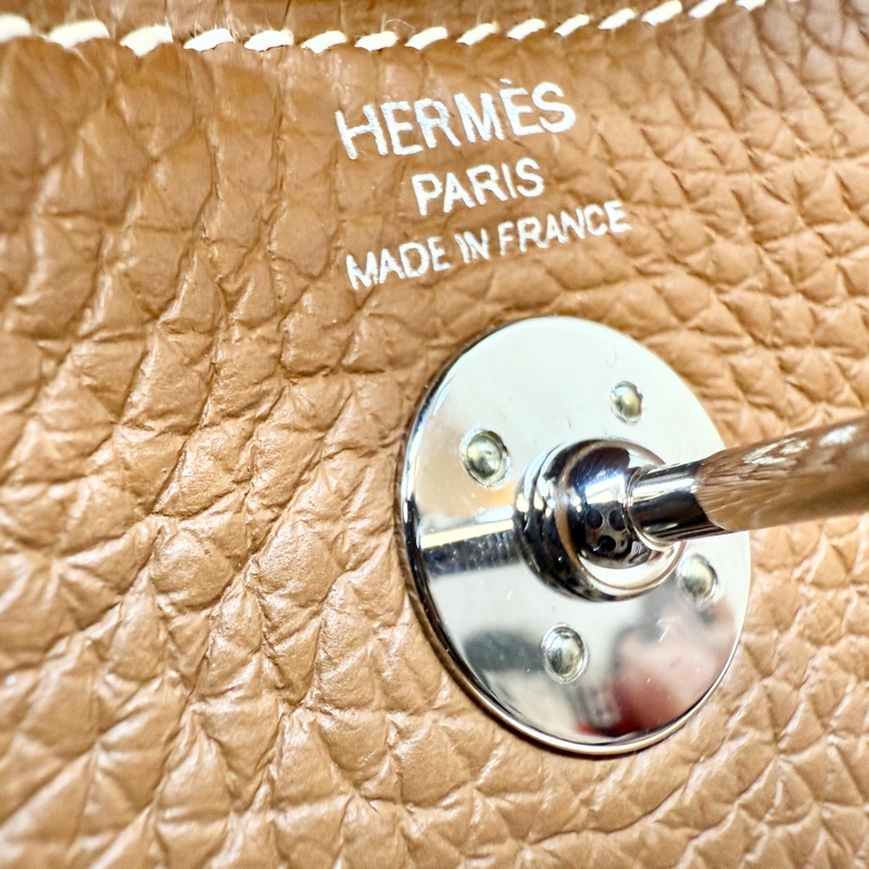 Hermes 37金棕銀T/C皮mini lndy H079086-22