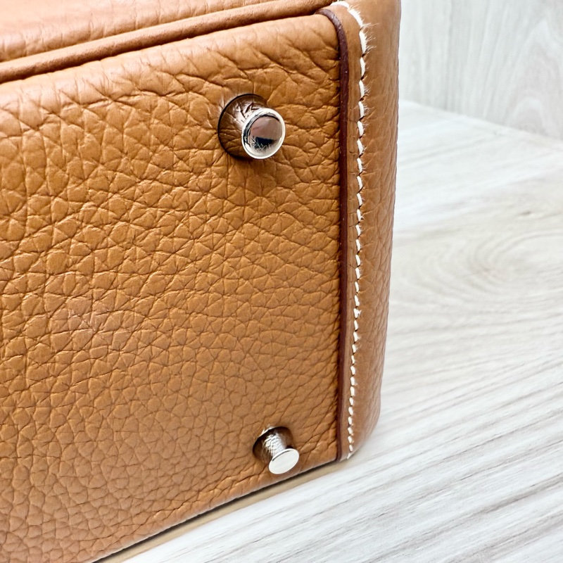 Hermes 37金棕銀T/C皮mini lndy H079086-25