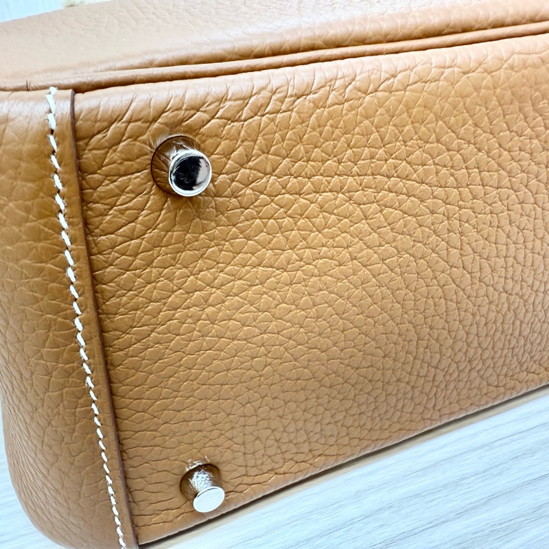Hermes 37金棕銀T/C皮mini lndy H079086-26