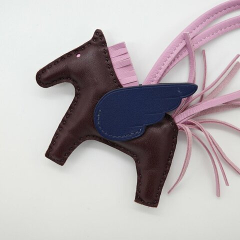 Hermès 愛馬仕Rodeo 小羊皮 小飛馬吊飾 Z刻