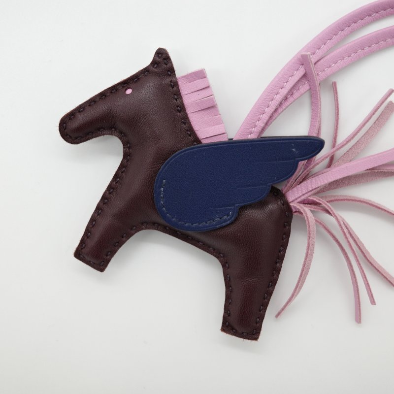 Hermès 愛馬仕Rodeo 小羊皮 小飛馬吊飾 Z刻-0