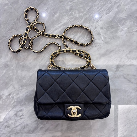 Chanel 23c 圓環把手方胖晚宴包