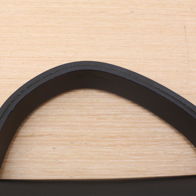 HERMES Herbag3189黑色帆布/Hunter牛皮U刻銀扣肩背包-2