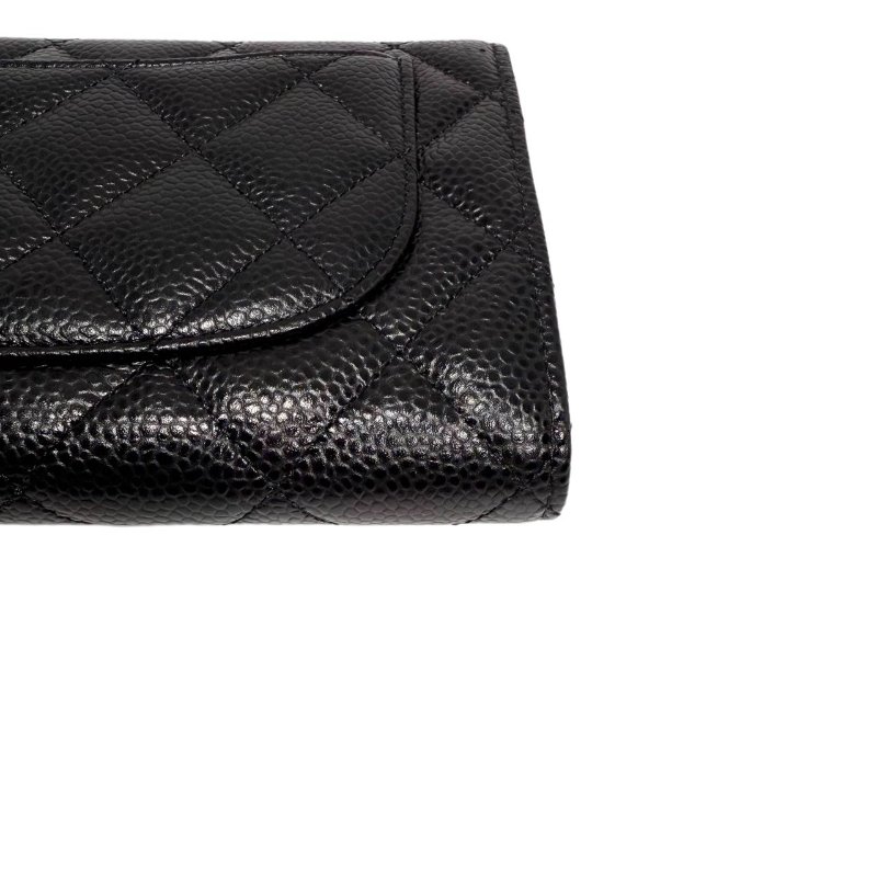 [ 1907］香奈兒 Chanel Wallet 黑金(荔枝皮) 長款-11