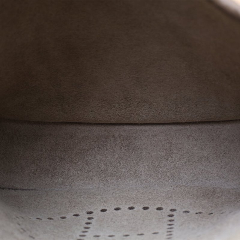 HERMES EvelyneMini1618大象灰TC皮U刻金扣肩背包-2